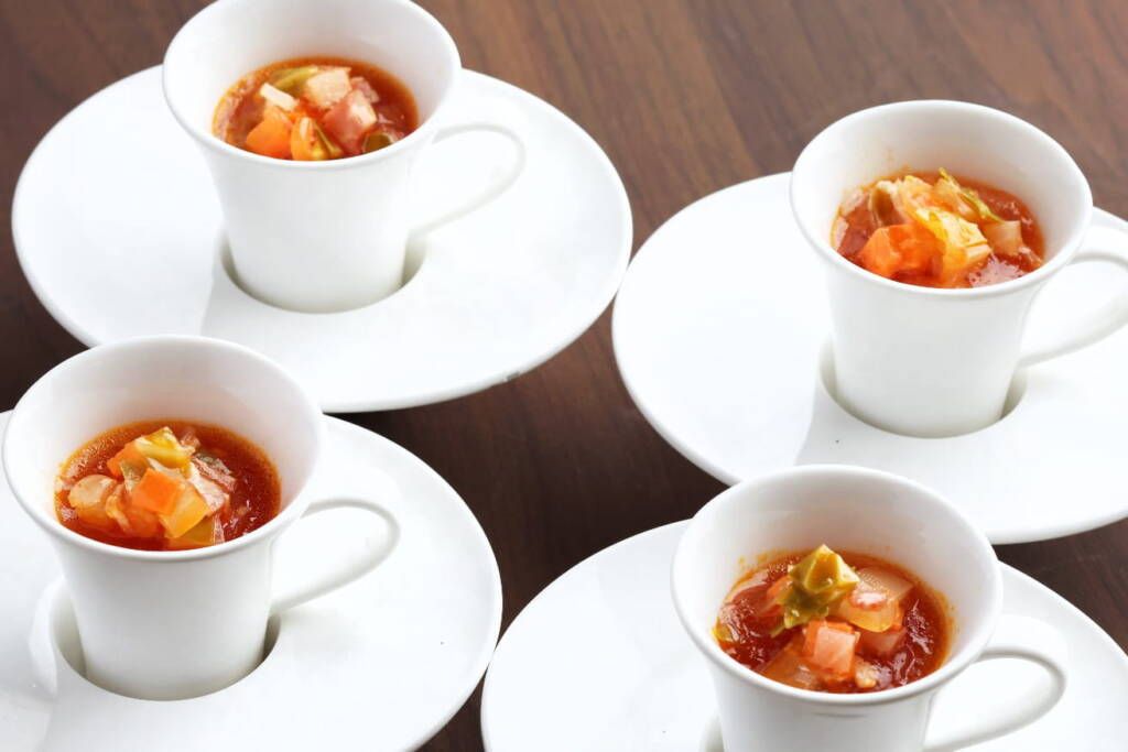 「たっぷり野菜のミネストローネ」